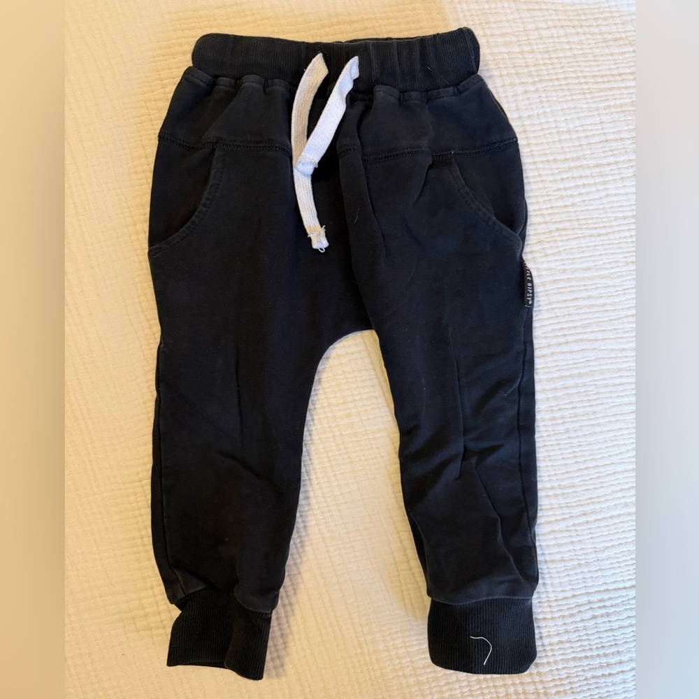 Little Bipsy Black Kids Joggers